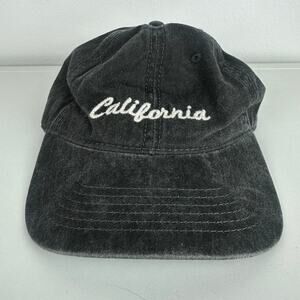 Brandy Melville Womens Embroidered California Light Grey Baseball Cap Hat OS